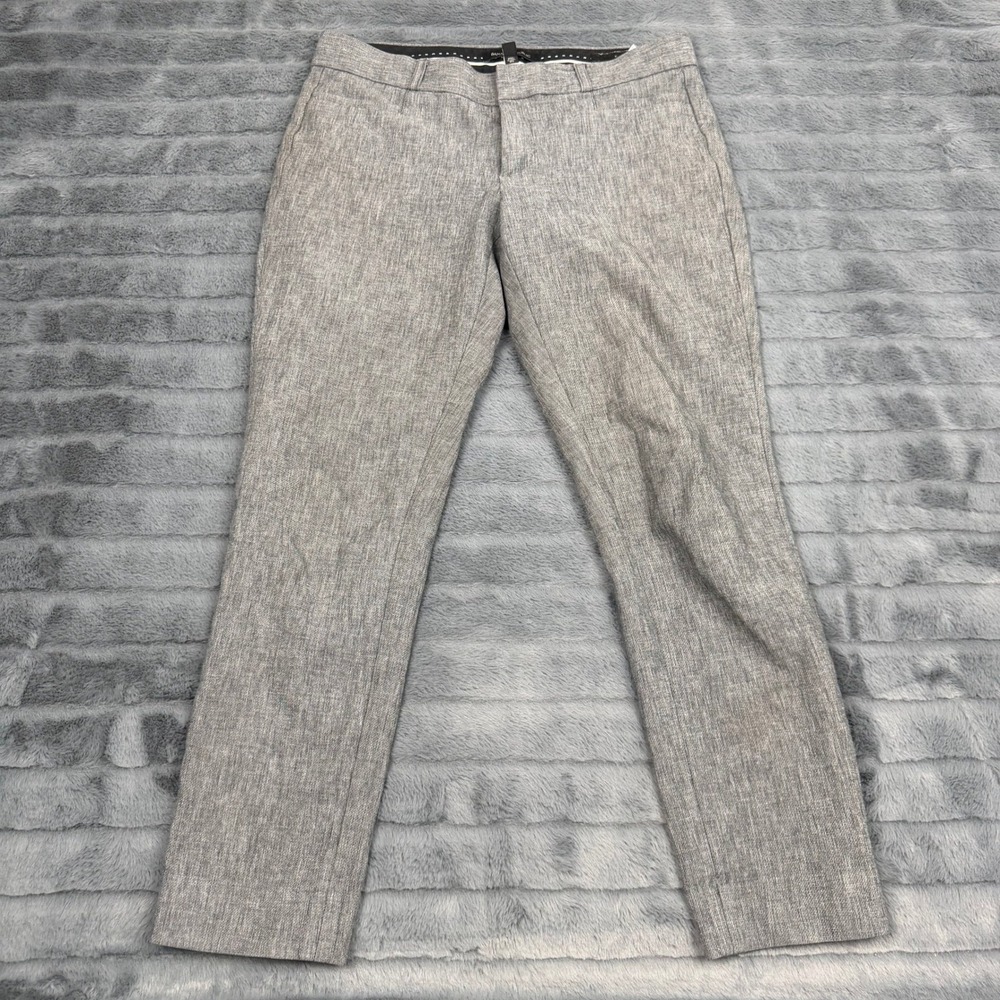 Banana Republic Sloan Gray Textured Slim Fit Ankle Pants Size 4 RN 54023